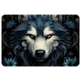thumbnail image 1 of Wolf Polyester Non-Slip Machine Washable Door Rug Game Mat Kitchen Rug Office Rugs, 1 of 6