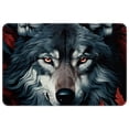 thumbnail image 1 of Wolf Polyester Non-Slip Machine Washable Office Mat - Door Mat Chair Rugs Door Mats, 1 of 6