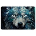 thumbnail image 1 of Wolf Polyester Non-Slip Machine Washable Outdoor Floor Rug Chair Rugs Bath Rugs, 1 of 6