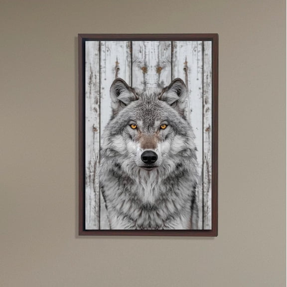 Wolf Portrait Art, Nordic Animal Wall Decor, Rustic Nature,Inspired for Living Room, Cabin and Modern Home De Unframed Paper Print