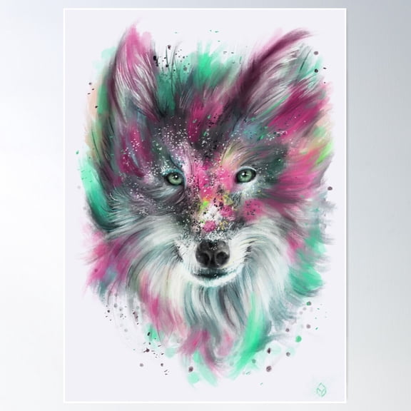 Wolf Poster Wall Art, Modern Wall Decor For Living Room Bedroom, 24x36 UNFRAMED