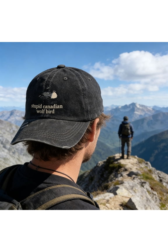 Wolf Print Baseball Cap Adjustable Unisex Dad Hat, Breathable Ventilated Sun Hat with UV Protection, Lightweight Comfortable Cap for Running Hiking Cycling Outdoor Sports Daily Wear