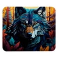 thumbnail image 1 of Wolf Printed Square Desk Pad, 8.3x9.8 Inch Non-Slip Rubber Bottom Gaming Mousepad, Desk Mat for Office and Gaming, 1 of 6