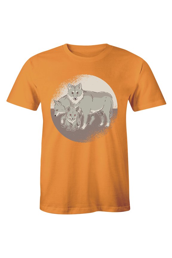 Wolf Pup, Mama, Papa Forest Wolf Pack Family Of Wolves T-Shirt For Men All Size S-5Xl
