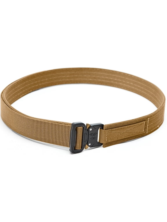 Wolf Quick Release Nylon Belt 1.5 Inch Durable Everyday Belt, Tan, Small