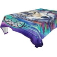 thumbnail image 1 of Wolf Rectangle Tablecloth Waterproof Polyester Table Clothative Stain Resistant & Wrinkle Resistant Washable Table Cover for Dining Table/Party/Camping 60x90 Inch Decor Gift, 1 of 7