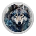 thumbnail image 1 of Wolf Round Glow-in-the-Dark Cabinet Knobs: Fluorescent Drawer Pulls 4-Pack, Complet– Suitable Kitchen Hardware, 1 of 6