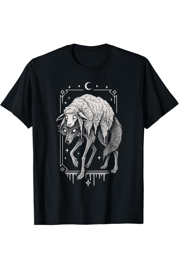 Creepy Folklore Scary Goth Alt Aesthetic Mens T-Shirt