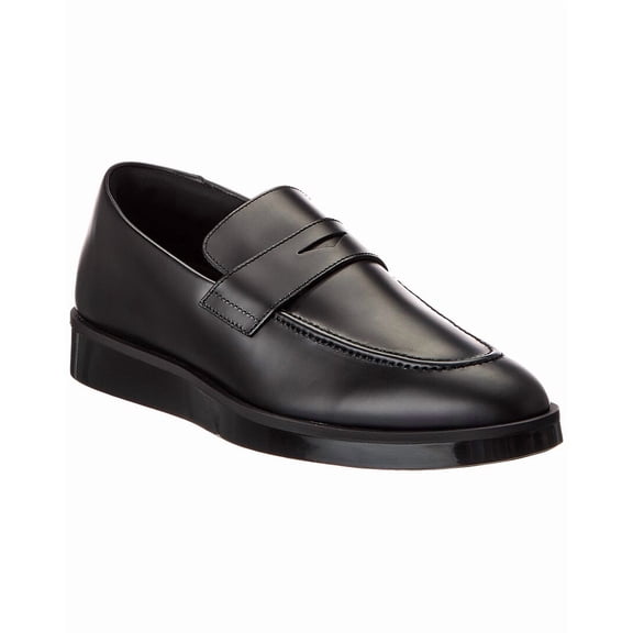 Wolf & Shepherd Closer Leather Loafer, 10, Black