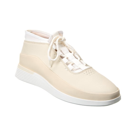 Wolf & Shepherd Crossover Mid Leather Sneaker, 10, White
