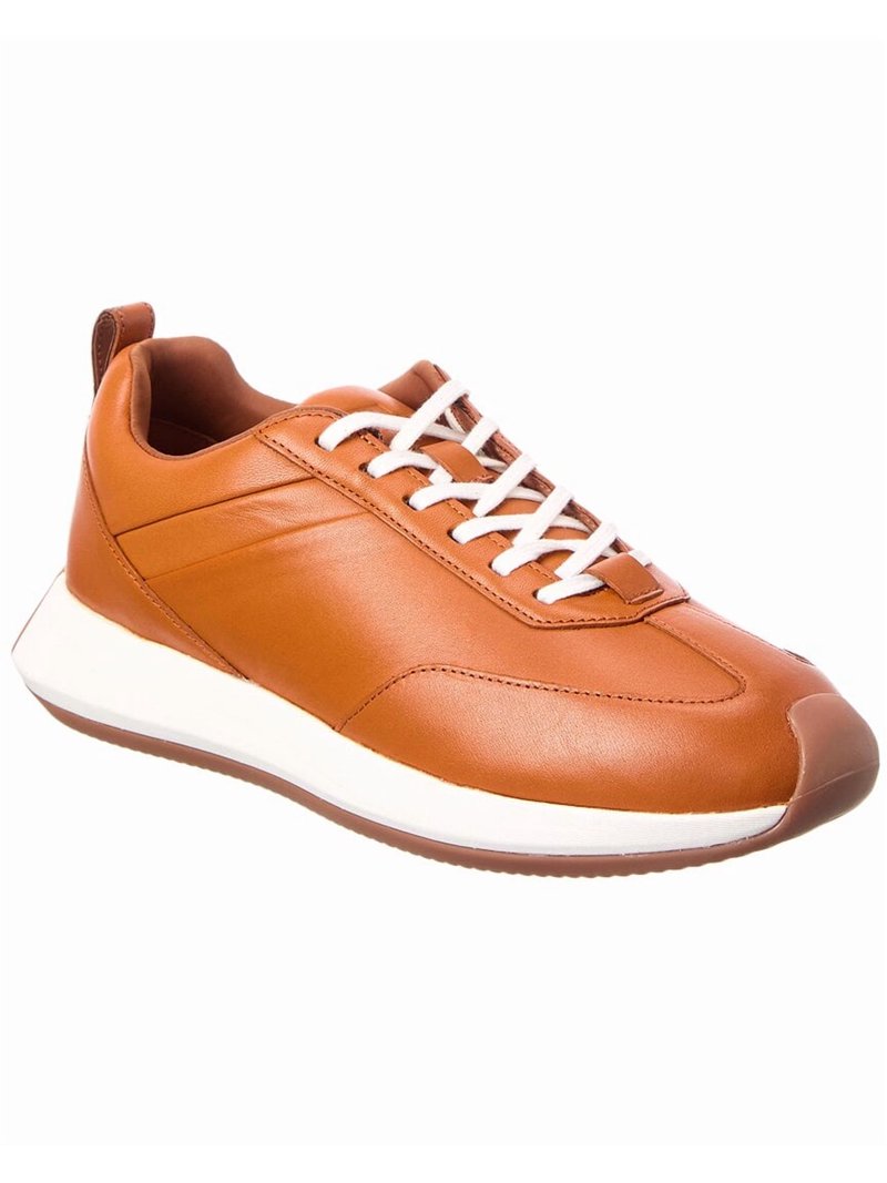 Wolf & Shepherd Marathon Court Leather Sneaker, 8.5, Brown  display picture 1