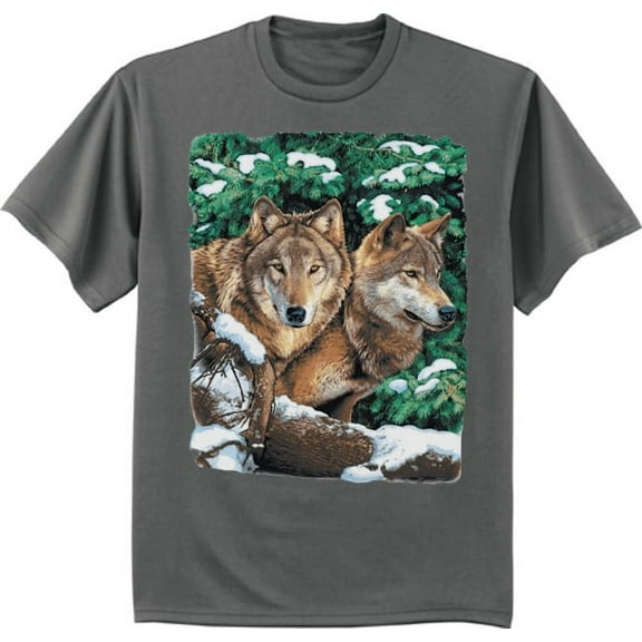 Wolf Shirt Winter Wolves Mens Graphic Tee