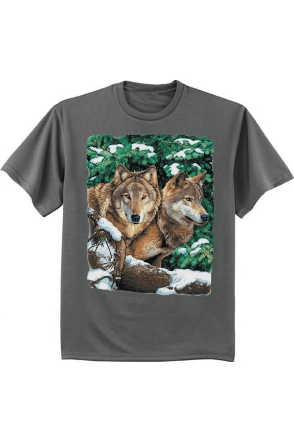 Wolf Shirt Winter Wolves Mens Graphic Tee