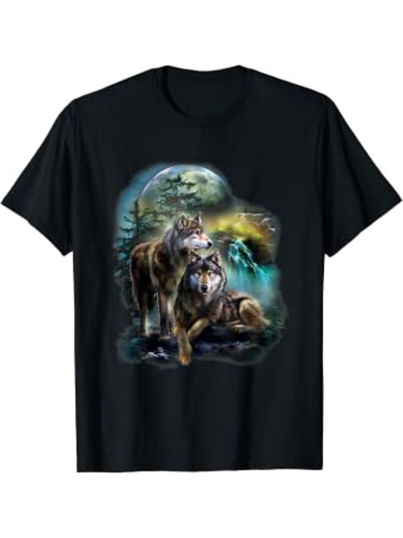 Wolf Shirt, Wolf Shirt For Men, Wolf Tshirt Women, Wolf Moon T-Shirt