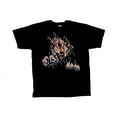 thumbnail image 1 of Wolf Short Sleeve T-shirt Rip Out Shred Wolves Tee-Black-5Xl, 1 of 4