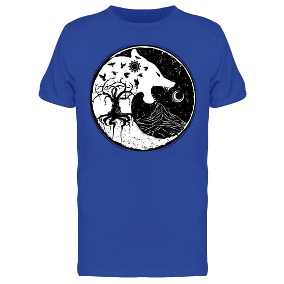 Wolf Sign Of Vikings T-Shirt Men -Image by Shutterstock, Male 3X-Large