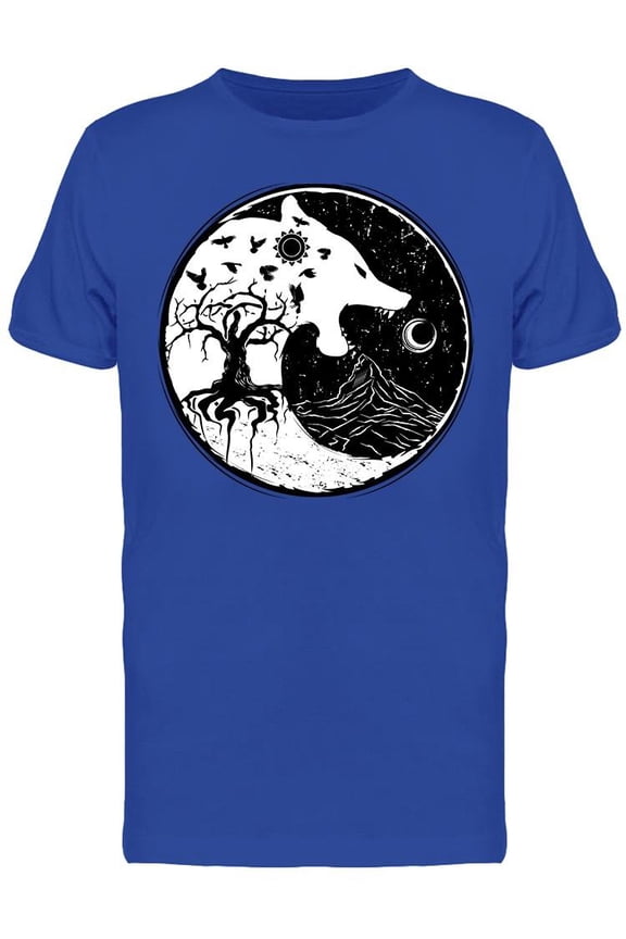 Wolf Sign Of Vikings T-Shirt Men -Image by Shutterstock, Male XX-Large