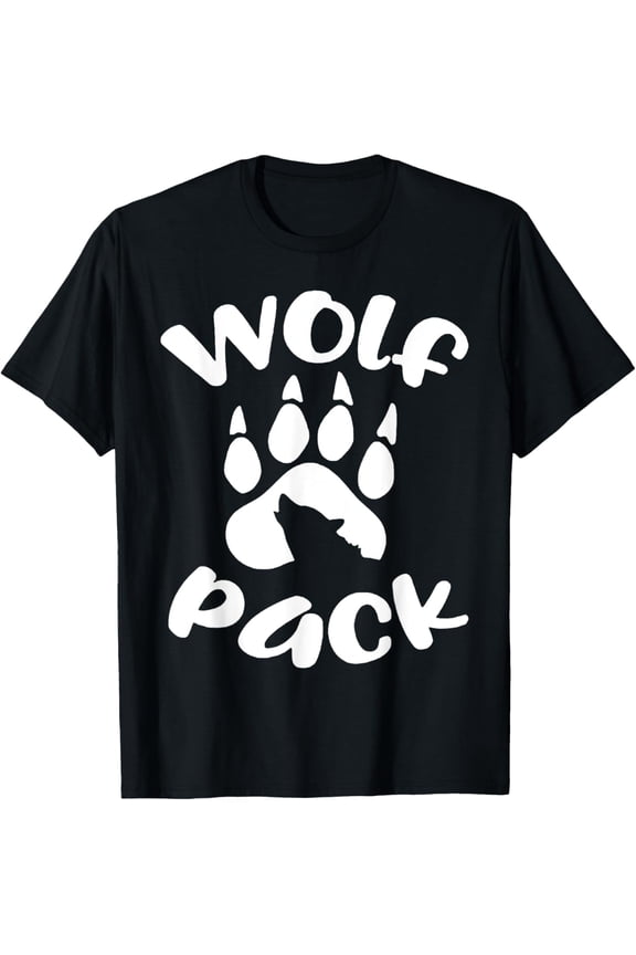 Wolf Splash Art Wolf Pack Wolf Family Matching T-Shirt