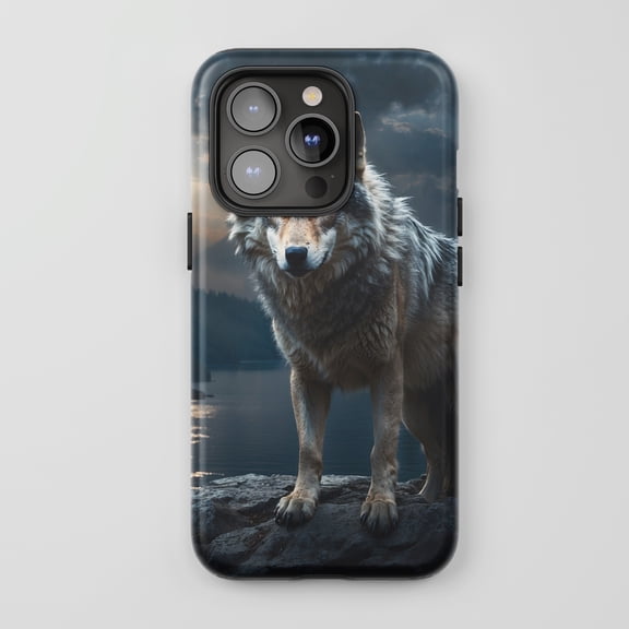 Wolf Standing Rugged Phone Case for All iPhone Series