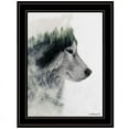 thumbnail image 1 of Wolf Stare by Andreas Lie Printed Framed Wall Art Wood Multi-Color, 1 of 3