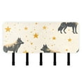 thumbnail image 1 of Wolf Stars Key Holder for Wall Mail Holder Organizer with 5 Key Hooks Wall Mount Key Rack with Shelf, 1 of 6