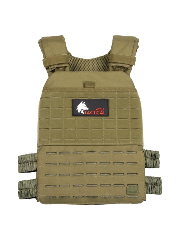 Adjustable Weighted Fitness Vest for Strength Training Running, Green