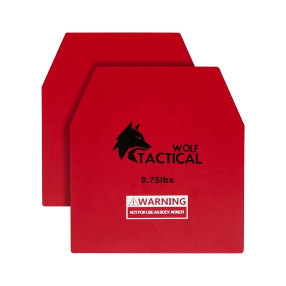 Wolf Tactical Weight Vest Plates Set for Strength Training Running Workouts, 8.75 Pair, Red
