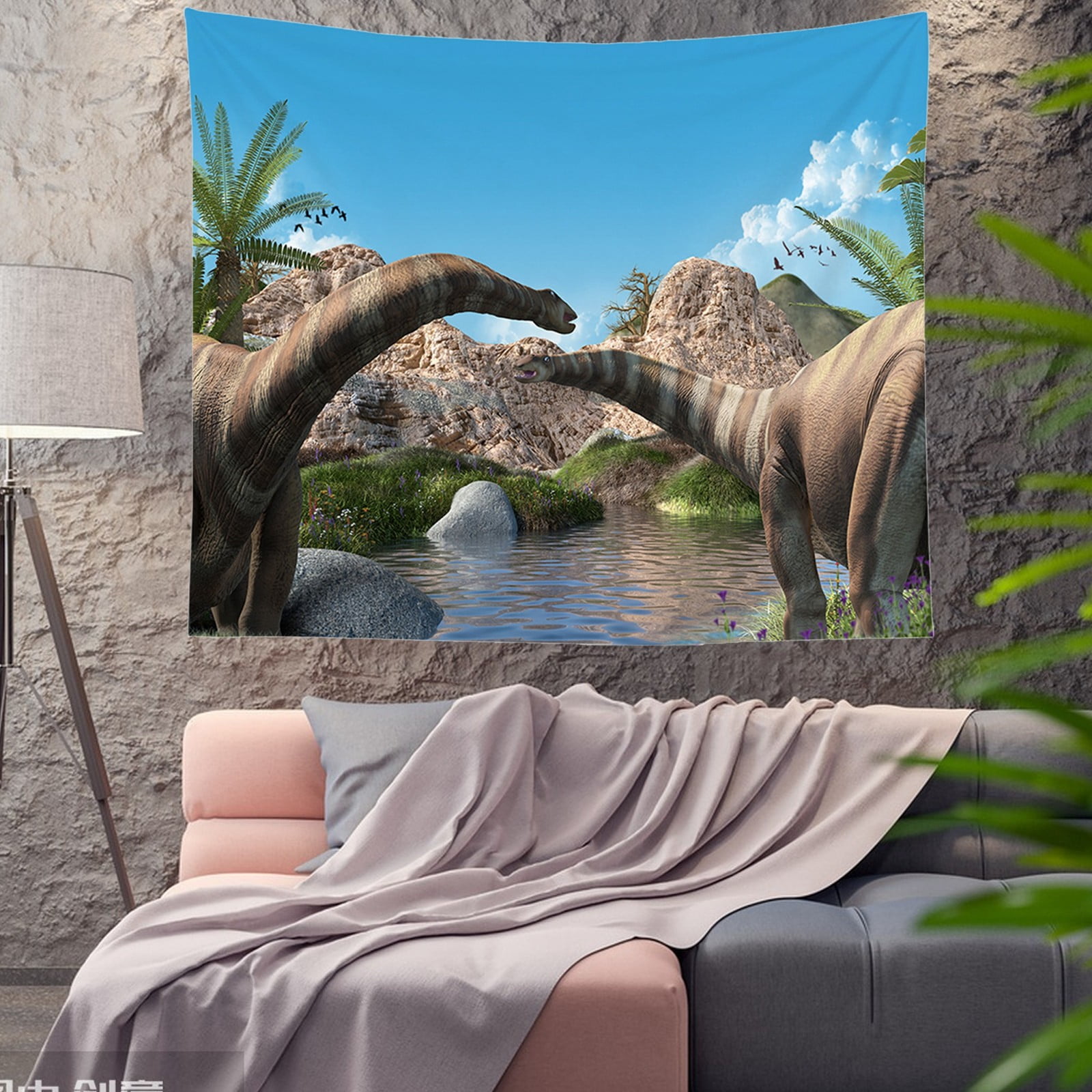 Wolf Tapestry For Men Large Cool College Dorm Tapestry Dinosaur Animal