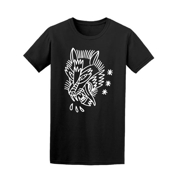 Wolf Tattoo T-Shirt Men -Image by Shutterstock, Male Large
