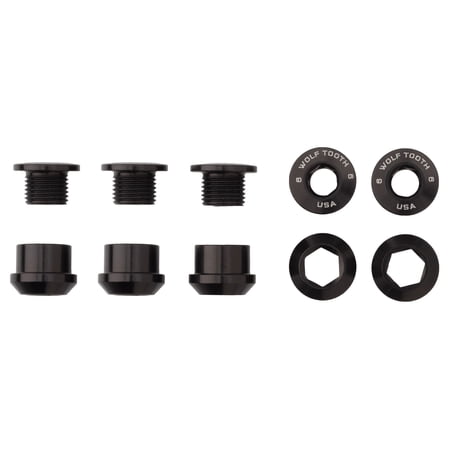 Wolf Tooth 1X Alloy Chainring Bolts Set of 5- Black