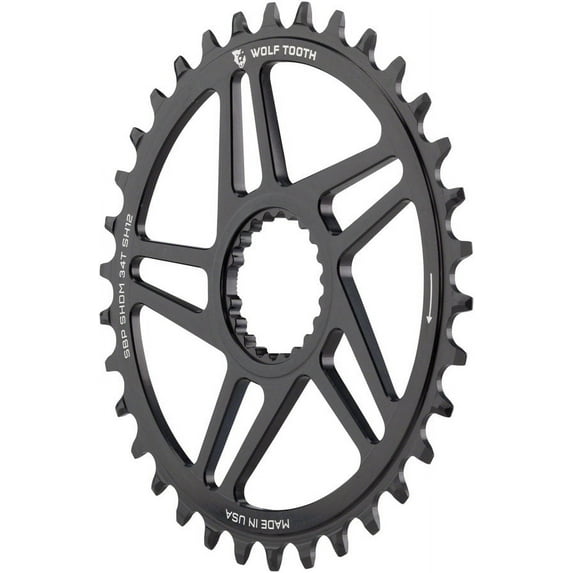 Wolf Tooth 34t Alloy Super Boost + Shimano Direct-Mount Chainring for