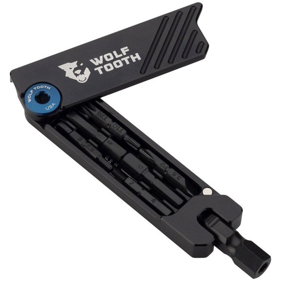Wolf Tooth 6-Bit Hex Wrench - Multi-Tool, Blue ED-Coated Corrosion-Resistant