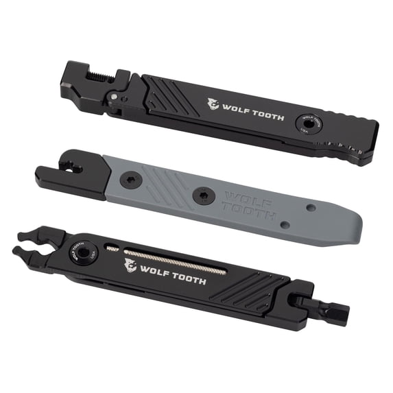 Wolf Tooth 8-Bit Kit One - 3 in 1 Modular Bicycle Multi-Tool Pack, Black/Gray