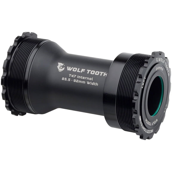 Wolf Tooth Bottom Bracket - T47 Inboard, 85.5/92mm, For 24mm Spindle, Black