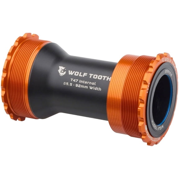 Wolf Tooth Bottom Bracket - T47 Inboard, 85.5/92mm, For 29mm Spindle, Orange
