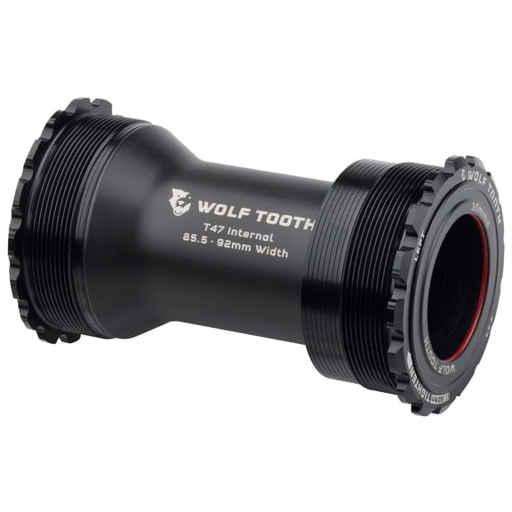 Wolf Tooth Bottom Bracket - T47 Inboard, 85.5/92mm, For 30mm Spindle, Black
