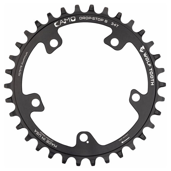 Wolf Tooth CAMO Aluminum Round Chainring Drop-Stop B 38T