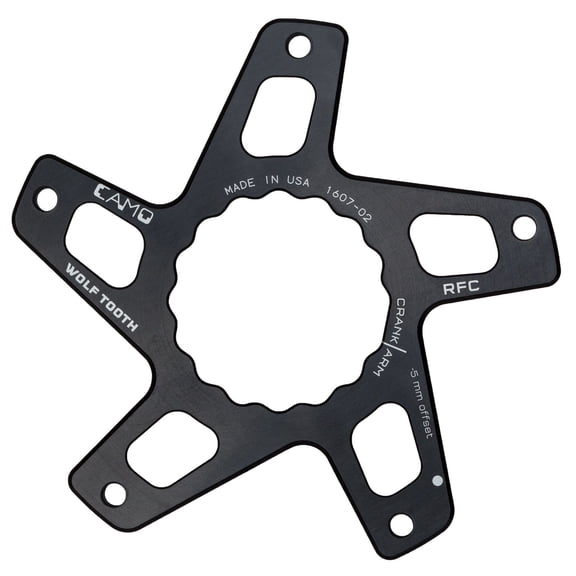 Wolf Tooth CAMO Direct Mount Spider For Race Face Cinch P3 Reverse Dish Blue