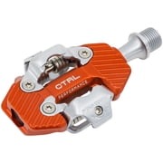 Wolf Tooth CTRL Trail Performance Clipless Pedals - Dual Sided Clipless, Alloy, 9/16", Orange, Pair, Shimano SPD