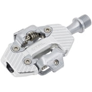 Wolf Tooth CTRL Trail Performance Clipless Pedals - Dual Sided Clipless, Alloy, 9/16", Raw Silver, Pair, Shimano SPD