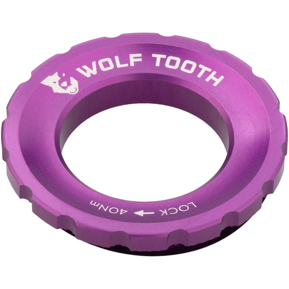 Wolf Tooth CenterLock Rotor Lockring - External Splined, Ultraviolet Purple