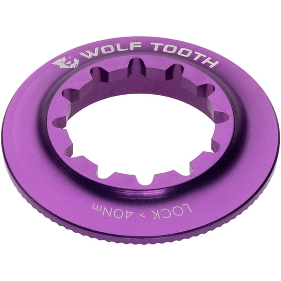 Wolf Tooth Centerlock Rotor Lockring - Internal Spline Centerlock Rotor Lockring - Internal Spline Ultraviolet Purple