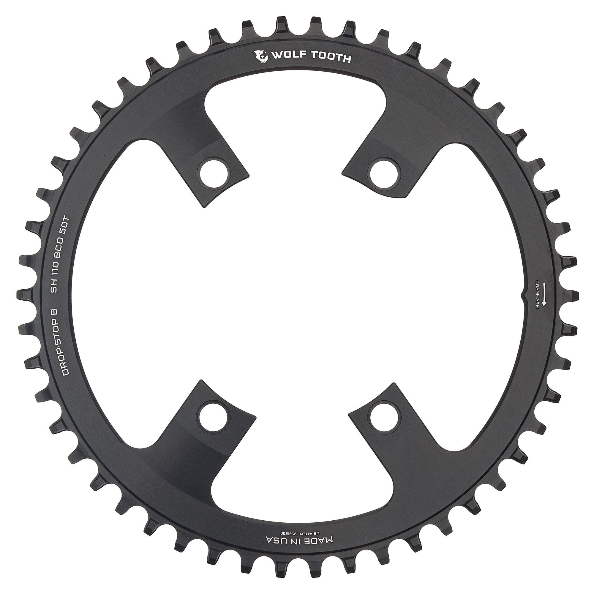 Wolf Tooth Components Drop-Stop Chainring: 36T Shimano Asymmetric