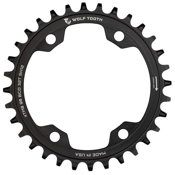 Wolf Tooth Components 96 BCD Chainring - 32t 96 Asymmetric BCD 4-Bolt