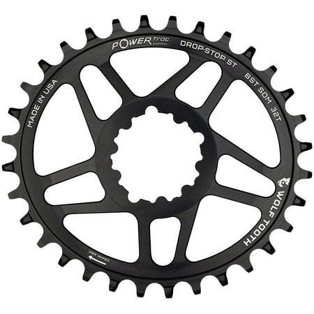 Wolf Tooth Components Elliptical SRAM 3-Bolt DM Boost HG+ Chainring, 34T - B