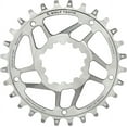 thumbnail image 1 of Wolf Tooth Direct Mount Stainless Steel Chainring - 28t, SRAM Direct Mount, Drop-Stop, For SRAM 3-Bolt Cranks, 6mm Offset, Silver, 1 of 1