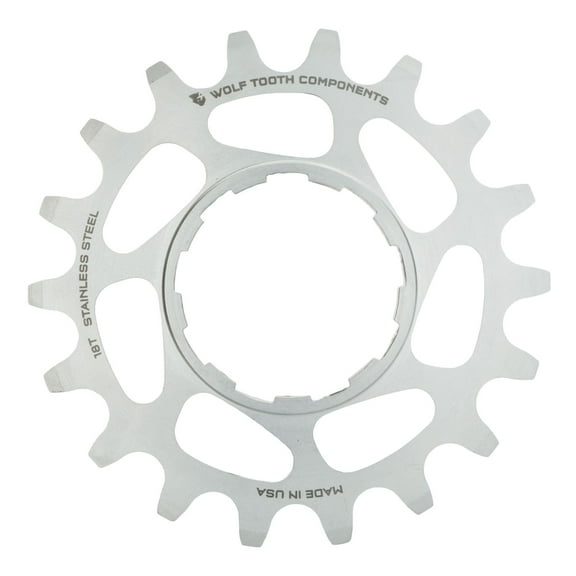 Wolf Tooth Single Speed Stainless Steel Cog: 19T, Compatiblewith 3/32" Chains