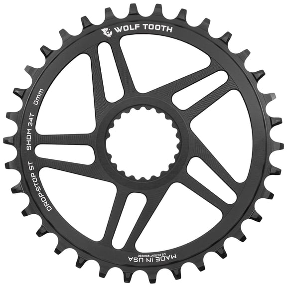Wolf Tooth Direct Mount Chainrings for Shimano Cranks Drop-Stop ST 36T 0mm Offset