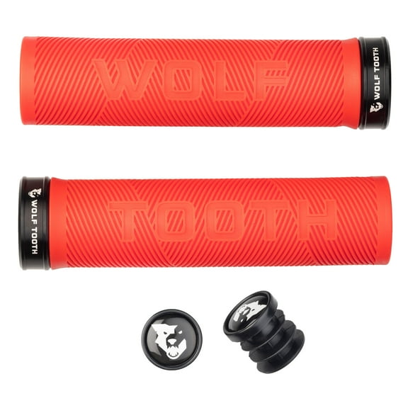 Wolf Tooth Echo Lock-On Grips - Colors Red