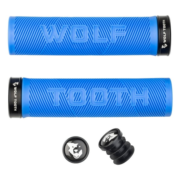 Wolf Tooth Echo Lock-On Grips - Colors Blue